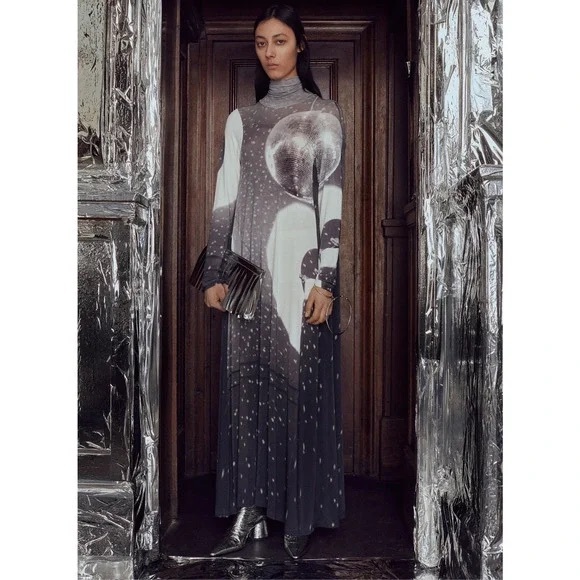 MM6 Maison Martin Margiela Gray and White Dress - Picture 2 of 4